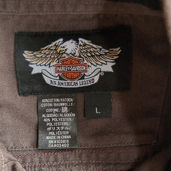Harley-Davidson Men's Red and Gray Shirt - Picture 2 of 12